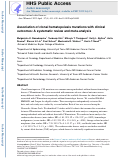 Cover page: Association of clonal hematopoiesis mutations with clinical outcomes: A systematic review and meta‐analysis