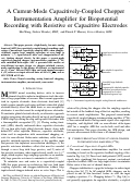 Cover page: A Current-Mode Capacitively-Coupled Chopper Instrumentation Amplifier for Biopotential Recording With Resistive or Capacitive Electrodes