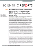 Cover page: Antrodia cinnamomea induces anti-tumor activity by inhibiting the STAT3 signaling pathway in lung cancer cells