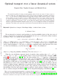 Cover page: Optimal Transport Over a Linear Dynamical System