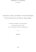 Cover page: SuperAlarm: System and Methods to Predict In-Hospital Patient Deterioration and Alleviate Alarm Fatigue