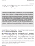 Cover page: Smoking, tobacco dependence, and neurometabolites in the dorsal anterior cingulate cortex.