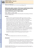 Cover page: Multivariate pattern analysis of the human medial temporal lobe revealed representationally categorical cortex and representationally agnostic hippocampus