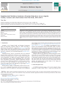 Cover page: Supplemental Nutrition Assistance Program Education in Los Angeles County: Lessons and observations from the field, 2013–2016