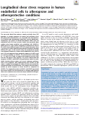 Cover page: Longitudinal shear stress response in human endothelial cells to atheroprone and atheroprotective conditions