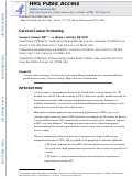 Cover page: Cervical Cancer Screening