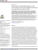 Cover page: Dimensions of HIV-related stigma in rural communities in Kenya and Uganda at the start of a large HIV ‘test and treat’ trial