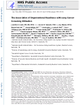 Cover page: The Association of Organizational Readiness With Lung Cancer Screening Utilization.