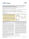 Cover page: Insights into Bulk Electrolyte Effects on the Operative Voltage of Electrochemical Double-Layer Capacitors