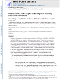 Cover page: Inhibition of the EGF receptor by binding of MIG6 to an activating kinase domain interface