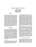 Cover page: A Computer Model of Chess Memory