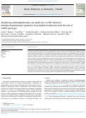 Cover page of Identifying methamphetamine use predictors in HIV infection: Immune-dopaminergic signatures in peripheral leukocytes and the role of COMT genotype