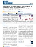 Cover page: Development of 68Ga-Labeled Hepatitis E Virus Nanoparticles for Targeted Drug Delivery and Diagnostics with PET