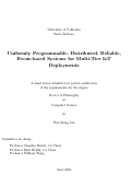 Cover page: Uniformly Programmable, Distributed, Reliable, Event-based Systems for Multi-Tier IoT Deployments