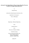 Cover page: Advanced Control Algorithms for Discrete Linear Repetitive Processes in Self-servowriting of Hard Disk Drives