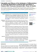 Cover page: Tolerability and Efficacy of the Anticluster of Differentiation 47 Antibody Magrolimab Combined With Azacitidine in Patients With Previously Untreated AML: Phase Ib Results.