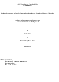 Cover page: Student Perceptions of Teacher-Student Relationships in General and Special Education