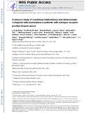 Cover page: A phase II study of combined ridaforolimus and dalotuzumab compared with exemestane in patients with estrogen receptor-positive breast cancer