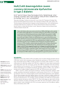 Cover page: HuR/Cx40 downregulation causes coronary microvascular dysfunction in type 2 diabetes