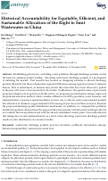 Cover page: Historical Accountability for Equitable, Efficient, and Sustainable Allocation of the Right to Emit Wastewater in China