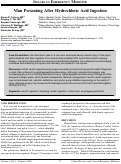 Cover page: Man Presenting After Hydrochloric Acid Ingestion