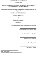 Cover page: Regional and Global Implications of Land-Use Change and Climate Change