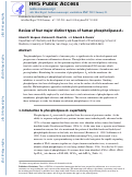 Cover page: Review of four major distinct types of human phospholipase A2