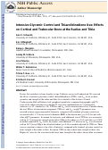 Cover page: Intensive Glycemic Control and Thiazolidinedione Use: Effects on Cortical and Trabecular Bone at the Radius and Tibia