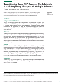 Cover page: Transitioning From S1P Receptor Modulators to B Cell–Depleting Therapies in Multiple Sclerosis