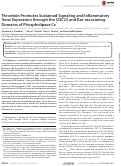 Cover page: Thrombin Promotes Sustained Signaling and Inflammatory Gene Expression through the CDC25 and Ras-associating Domains of Phospholipase Cϵ*