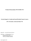 Cover page: Overlay Design for Cracked and Seated Portland Cement Concrete (PCC) Pavement--Interstate Route 710