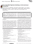 Cover page: Size-Controlled Hapticity Switching in [Ln(C9 H9 )(C8 H8 )] Sandwiches.