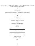 Cover page: Quantum Monte Carlo Simulation of Electron-Phonon Models and Computational Studies of Quantum Spin Systems