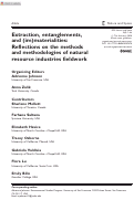 Cover page: Extraction, entanglements, and (im)materialities: Reflections on the methods and methodologies of natural resource industries fieldwork