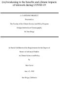 Cover page: (re)Awakening to the benefits and climate impacts of telework during COVID-19