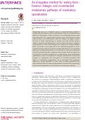 Cover page: An integrative method for testing form–function linkages and reconstructed evolutionary pathways of masticatory specialization