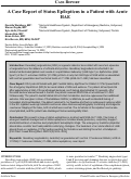 Cover page: Case Report of Status Epilepticus in a Patient with Acute&nbsp;HAE