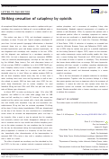 Cover page: Striking cessation of cataplexy by opioids