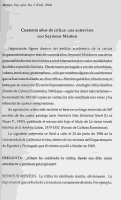 Cover page: Cuarenta años de crítica: una entrevista con Seymour Mentón