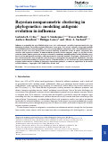 Cover page: Bayesian nonparametric clustering in phylogenetics: modeling antigenic evolution in influenza