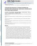 Cover page: Comparing the performance of statistical methods that generalize effect estimates from randomized controlled trials to much larger target populations