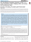 Cover page: The Genealogical Population Dynamics of HIV-1 in a Large Transmission Chain: Bridging within and among Host Evolutionary Rates
