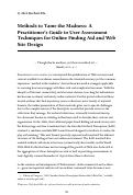 Cover page: Methods to Tame the Madness: A Practitioner’s Guide to User Assessment Techniques for Online Finding Aid and Website Design