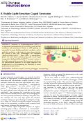 Cover page: A Visible-Light-Sensitive Caged Serotonin.