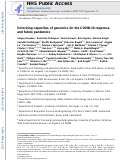 Cover page: Unlocking capacities of genomics for the COVID-19 response and future pandemics