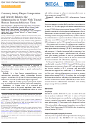 Cover page: Coronary Artery Plaque Composition and Severity Relate to the Inflammasome in People With Treated Human Immunodeficiency Virus