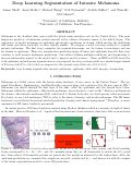 Cover page: Deep learning segmentation of invasive melanoma