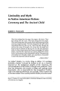 Cover page: Liminality and Myth in Native American Fiction: Ceremony and The Ancient Child