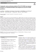 Cover page: Systematic review and meta-analysis of the 2010 ASGE non-invasive predictors of choledocholithiasis and comparison to the 2019 ASGE predictors