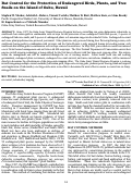 Cover page: Rat Control for the Protection of Endangered Birds, Plants, and Tree Snails on the Island of Oahu, Hawaii